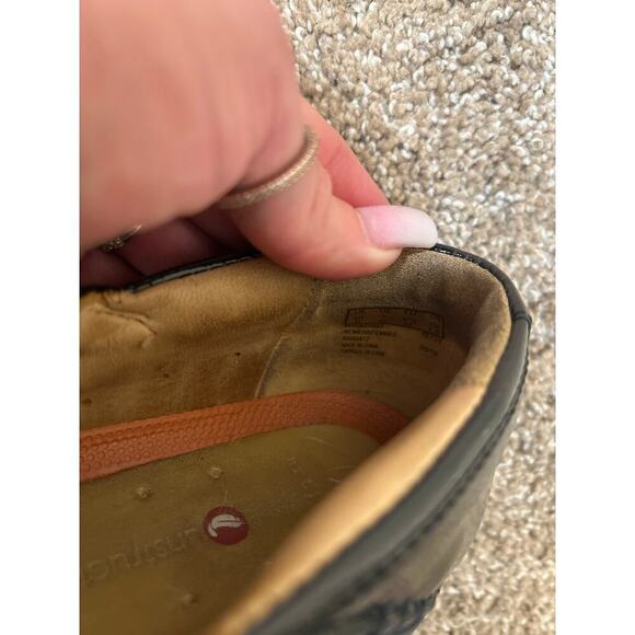 Clarks Artisan Unstructured Womens Un.Loop Loafers Slip On Faux Leather Black 7 - Picture 4 of 6